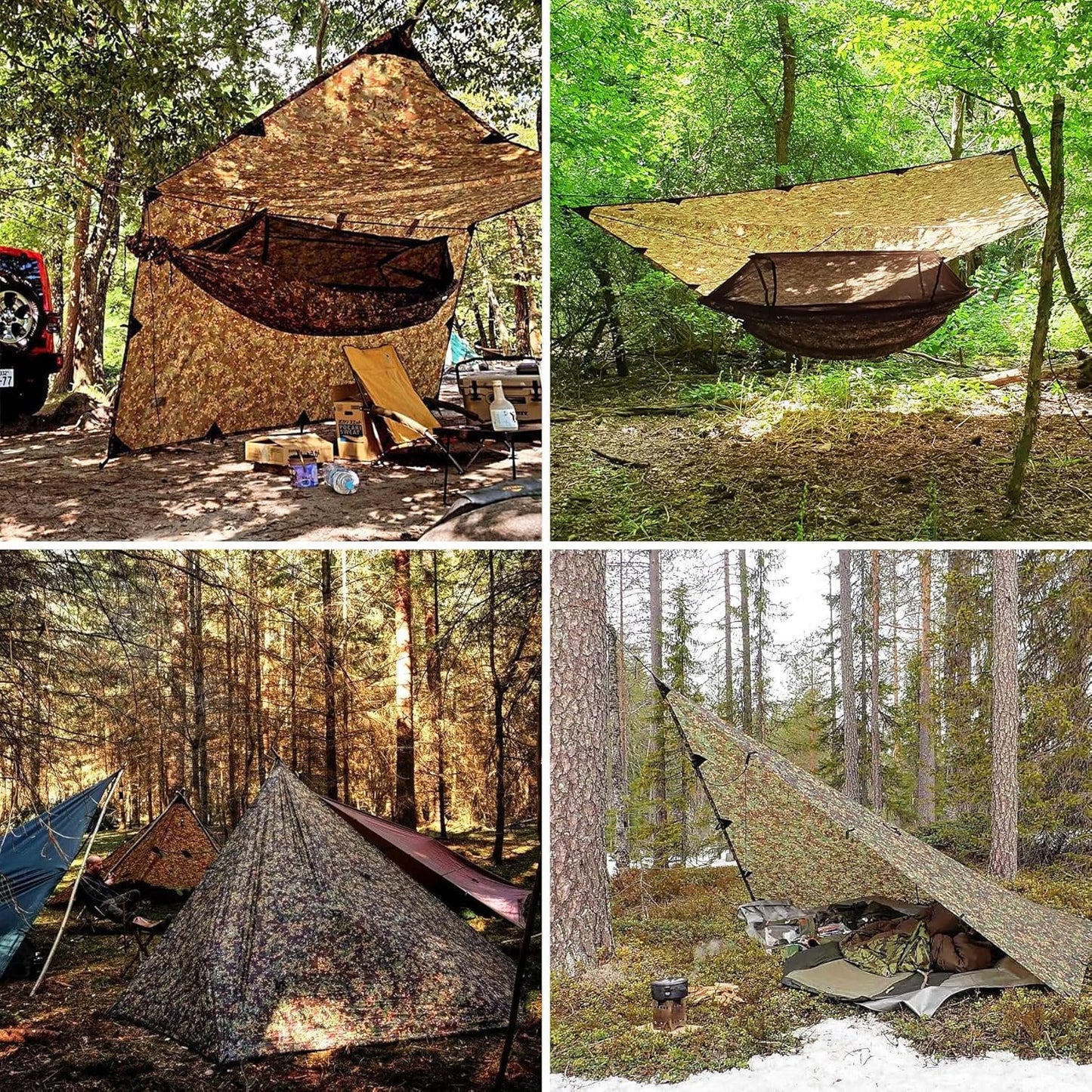 DD Hammocks - DD Tarp 3x3 - MC - Lightweight