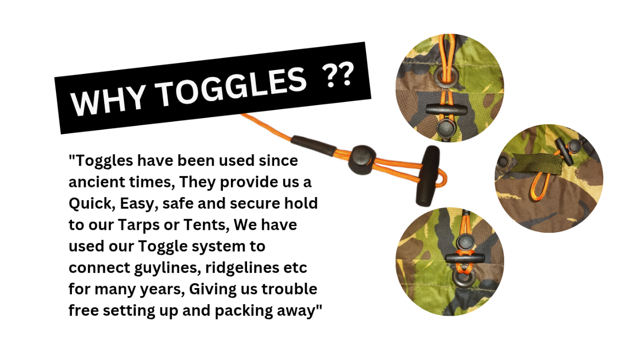 Ti 9ft Guylines with Toggle System
